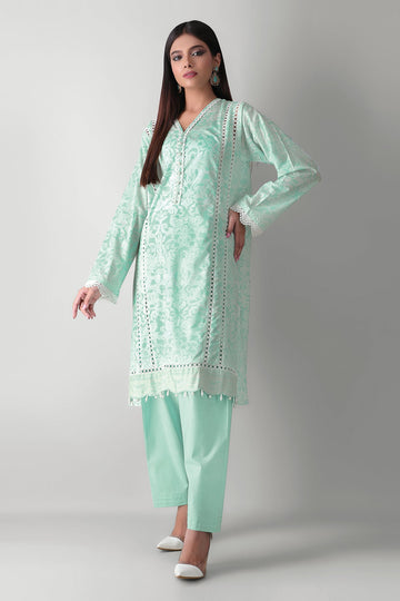 J21329 Green Khaadi Autumn Collection 2021